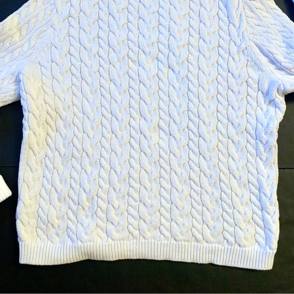 k n i t :: Chunky Textured Cotton Cable Knit Sweater - Picture 7 of 10